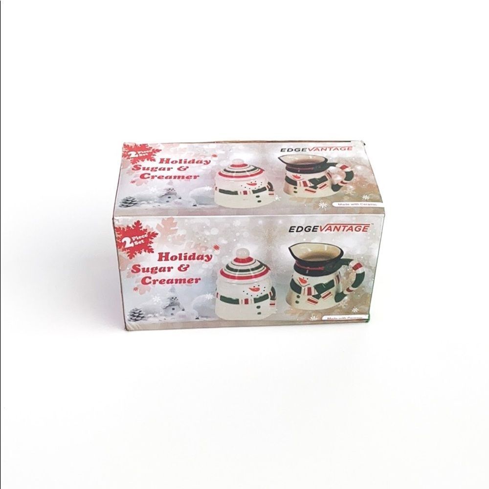 Edgevantage Holiday Sugar & Creamer Set - Picture 1 of 6
